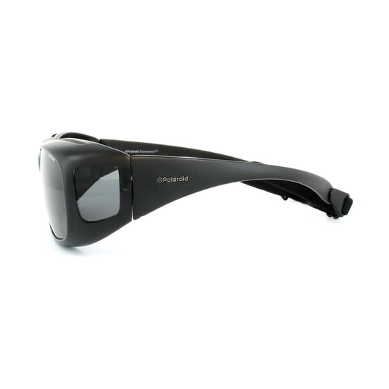 Polaroid Suncovers Wrap Unisex Black Grey Polarized Sunglasses