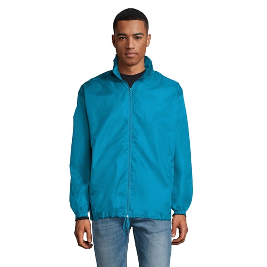 SOLS Unisex Shift Showerproof Windbreaker Jacket (Aqua) - Image 2