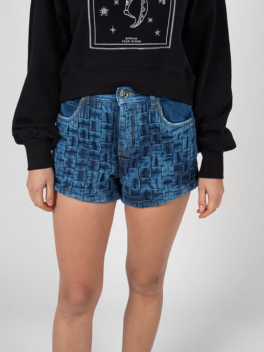 Pinko Bermudas Creativa de mujer azul oscuro - Image 4