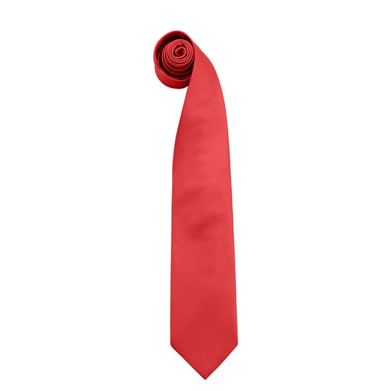 Premier Mens Colours Fashion Tie (Red) - Image 1