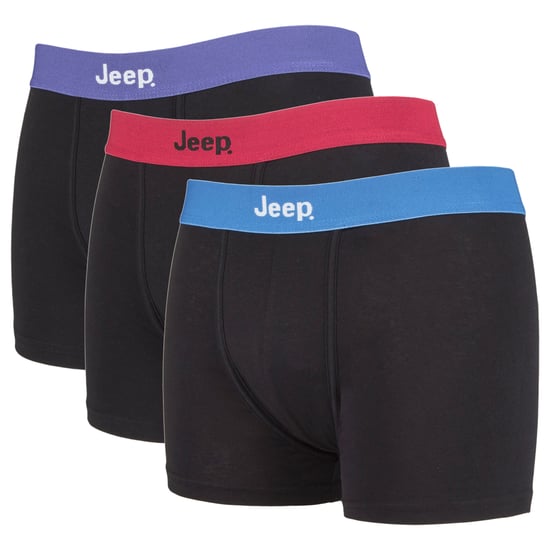 JEEP - 3 pares de calzoncillos ajustados para hombre de algodón de mezcla rica para todos los días - Image 1