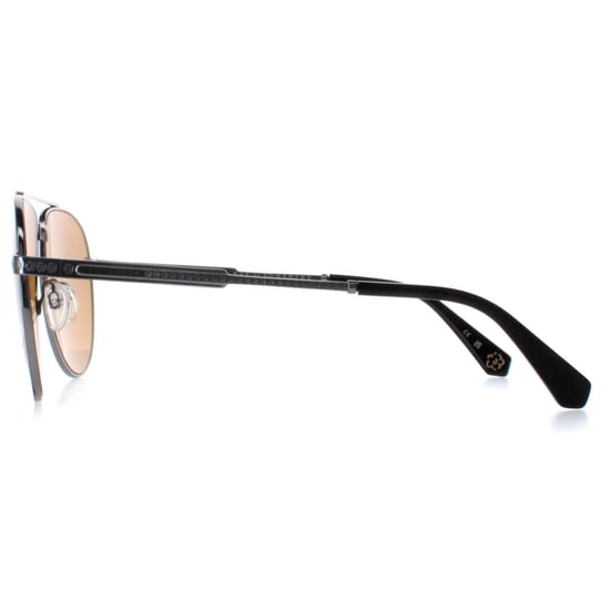 Ted Baker Aviator Mens Gunmetal with Black Painted Rim Brown TB1691 Maeve