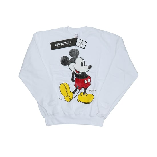 Disney Mens Mickey Mouse Classic Kick Sweatshirt (White) - Image 1