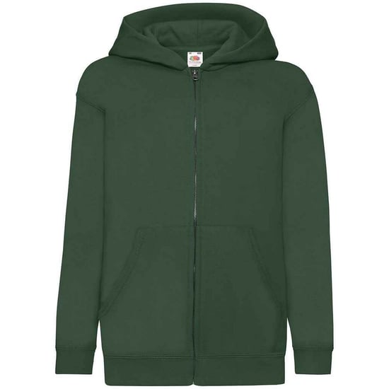 Fruit Of The Loom Childrens/Kids Hooded Sweatshirt (Bottle Green) - Image 2