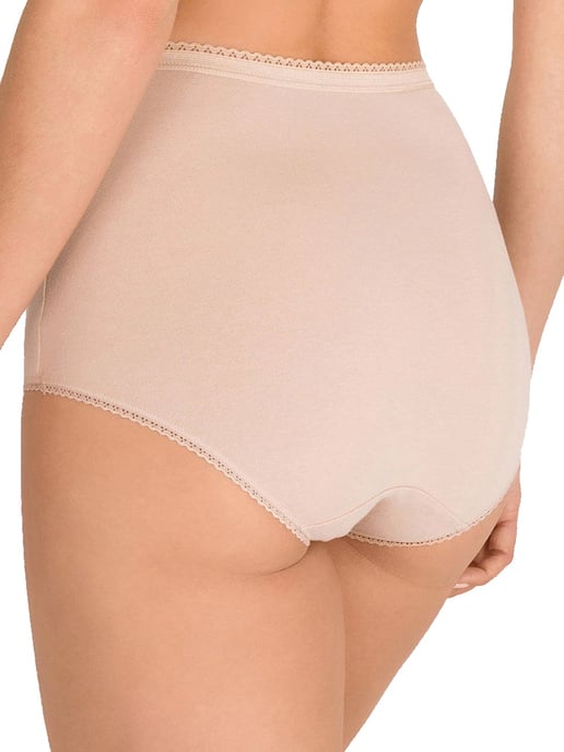 Cotton Stretch Maxi Brief 6 Pack - Beige