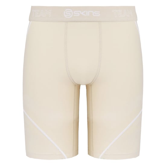 Skins DNAmic Mens Beige Neutral Compression Half Tights Shorts DB00010029002