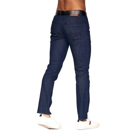 Crosshatch Mens Farrowed Stretch Jeans (Raw Wash) - Image 4