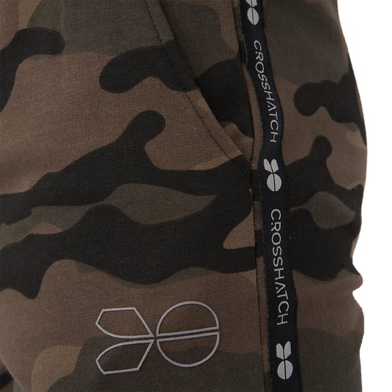 Crosshatch Mens Merton Jogging Bottoms (Forest) - Image 3