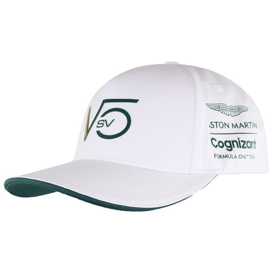 Gorra blanca oficial para hombre Aston Martin Cognizant F1 - Image 1