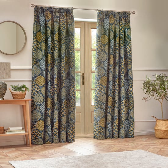 Wylder Ophelia Floral Jacquard Pencil Pleat Curtains