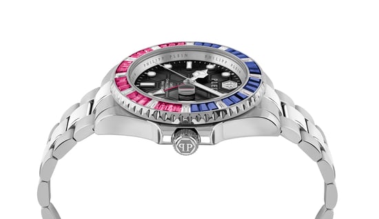 Philipp Plein Gmt-i Challenger Baguettes Men's Silver Watch PWPZA0124