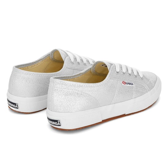 Superga Womens/Ladies 2750 Lamew Metallic Trainers (Grey Silver) - Image 2