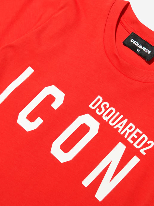Camiseta Icon de Dsquared2 Kids en Naranja - Image 3