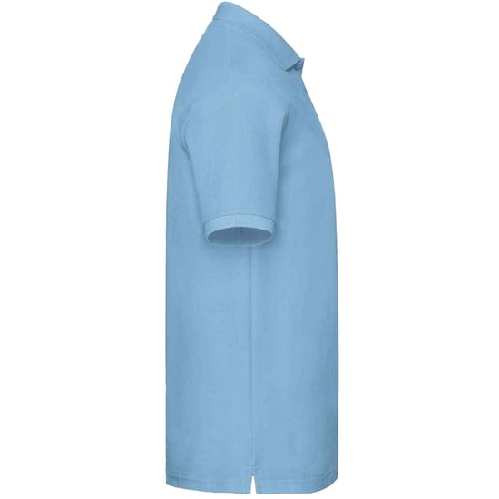 Fruit of the Loom Mens Premium Cotton Pique Polo Shirt (Sky Blue) - Image 3