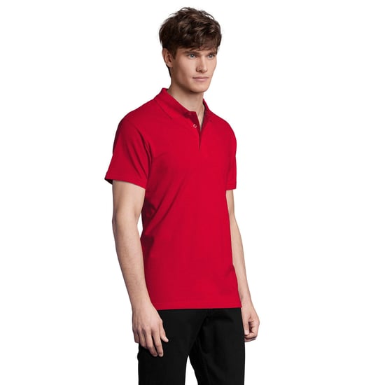 SOLS Mens Spring II Polo Shirt (Red) - Image 3