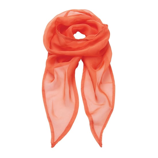 Premier Womens/Ladies Chiffon Scarf (Orange) - Image 1