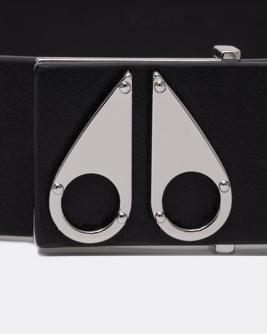 Moose Knuckles Mens Logo Icon Belt - Image 3