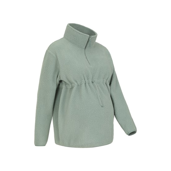 Mountain Warehouse Womens/Ladies Cosy Sherpa Half Zip Maternity Fleece Top (Green) - Image 5