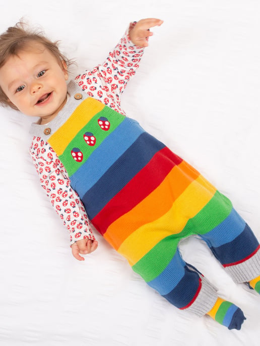 Kite Clothing Rainbow Knit Dungarees