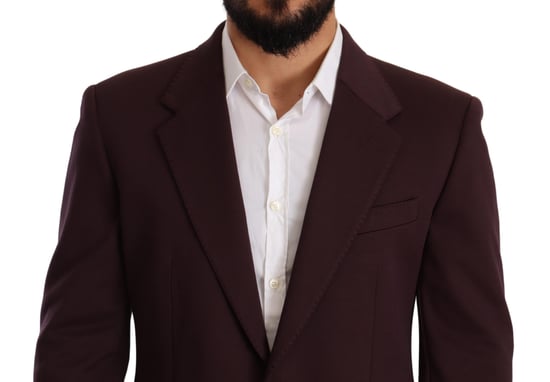 Blazer ajustado de algodón morado para hombre de Dolce & Gabbana - Image 4