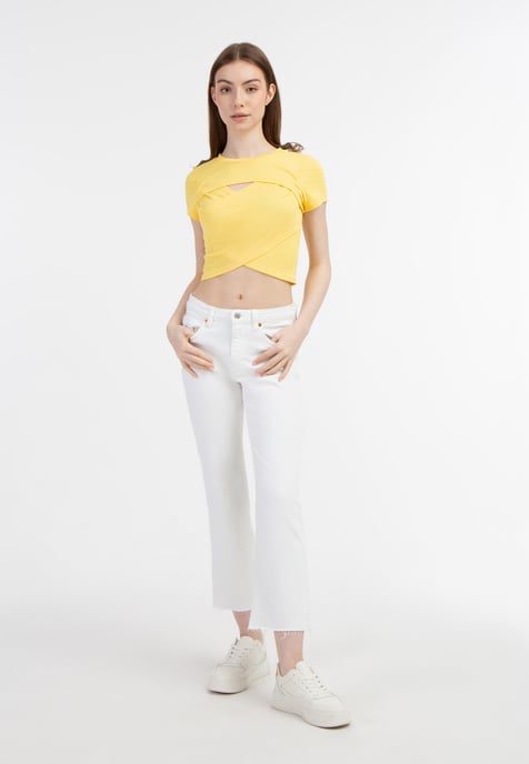 Mymo T-Shirt women light yellow - Image 2