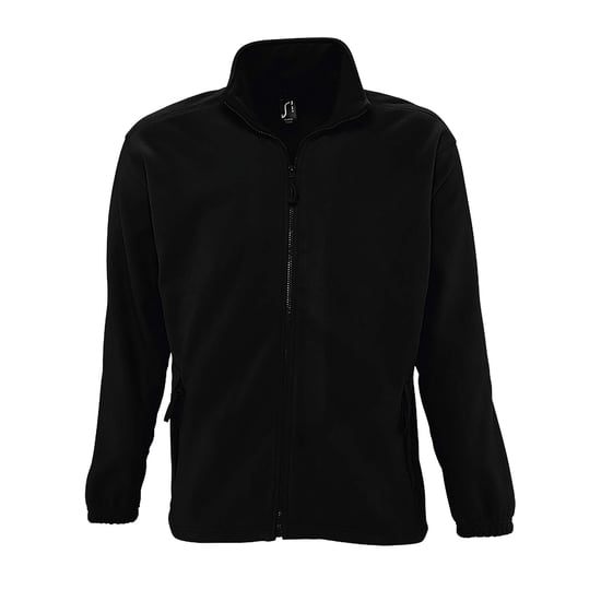 SOLS Mens North Full Zip Outdoor Fleece Jacket (Black) - Image 1
