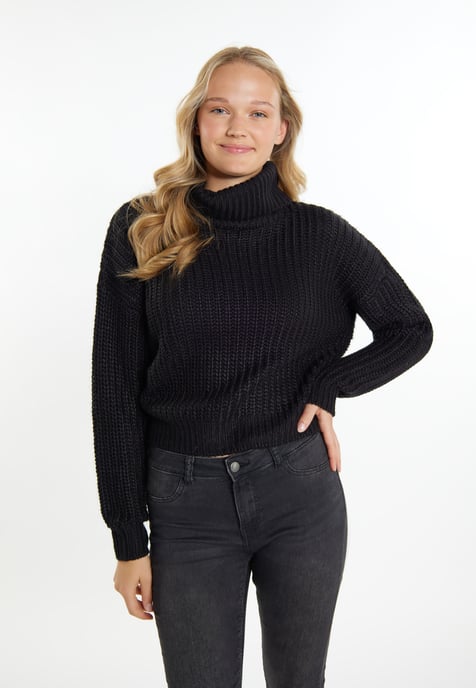 Mymo Knitted pullover women black - Image 3
