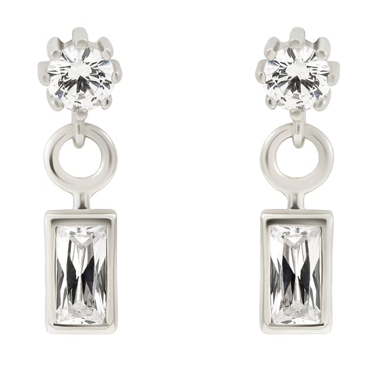 Orphelia 'Madelyn' Women's 925 Sterling Silver Drop Earrings - Silver ZO-7583 - Image 2