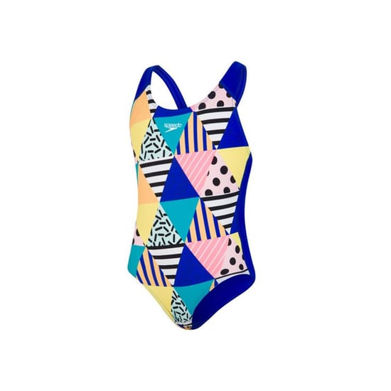 Speedo DazzleBloc Splashback Multicoloured Juniors Swimsuit - Image 1