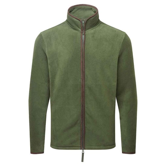 Premier Mens Artisan Fleece Jacket (Moss Green/Brown) - Image 1