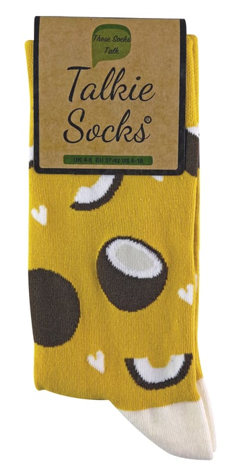TALKIE SOCKS - Calcetines de algodón para mujer con diseño frutal y original - Image 2
