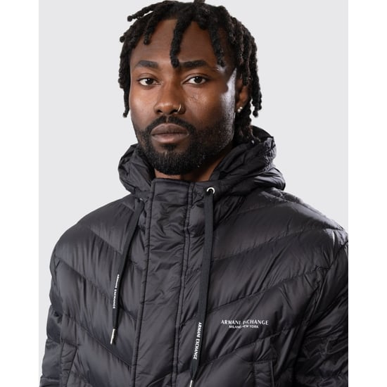 Armani Exchange Mens 4 Pocket Hooded Down Jacket - Image 6