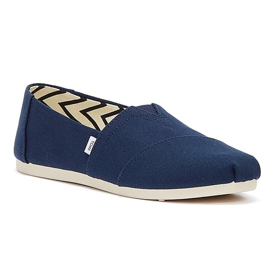TOMS Alpargata Cotton Canvas Womens Navy Espadrilles - Image 2