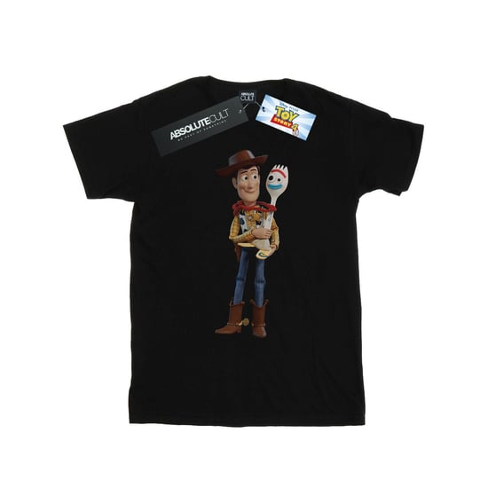 Disney Boys Toy Story 4 Woody And Forky T-Shirt (Black)