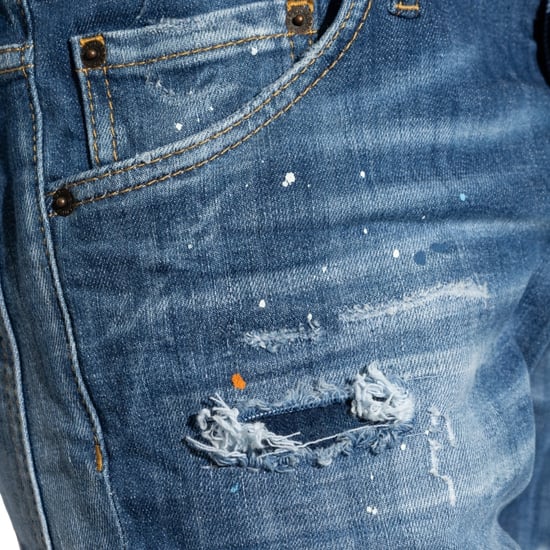Dsquared2 Cool Guy Jean Blue Reinforced Ripped Wash Jeans