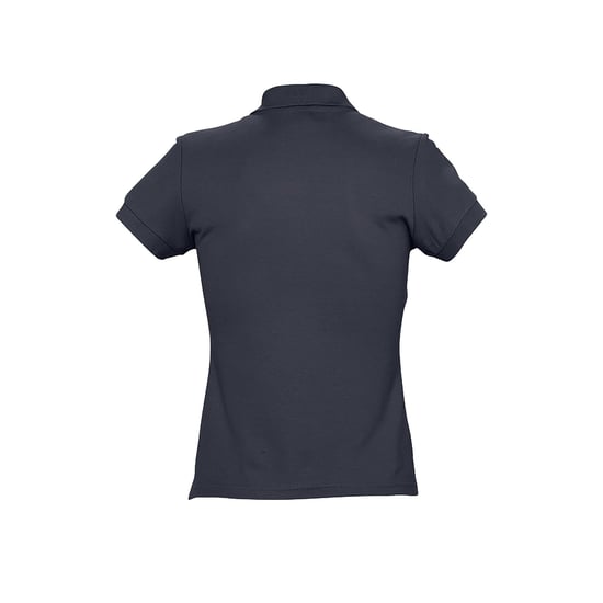 SOLS Womens/Ladies Passion Pique Short Sleeve Polo Shirt (Navy) - Image 2