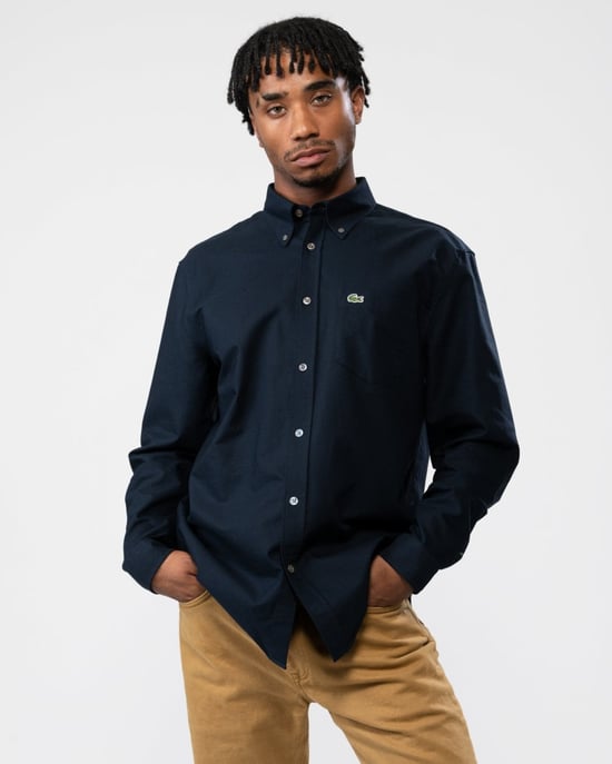 Lacoste Mens Casual Long Sleeve Woven Shirt - Image 4