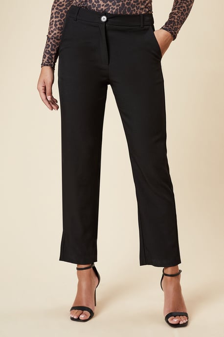 Button Front Ankle Grzer Trouser - Image 1