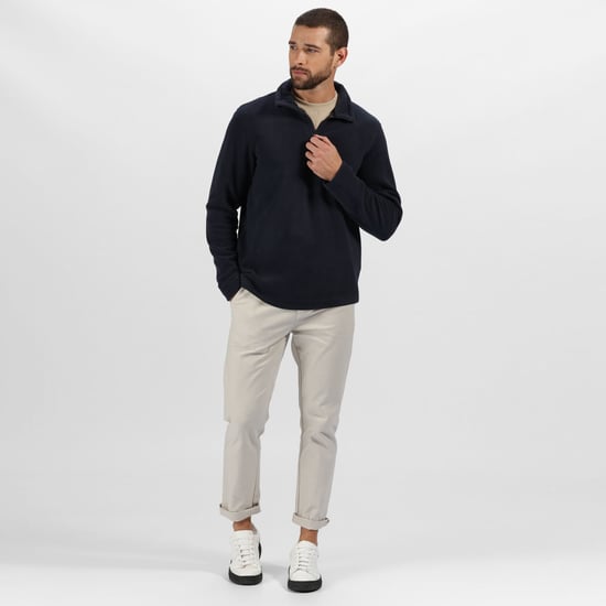 Regatta Mens Honestly Made Recycled Half Zip Fleece (Navy)