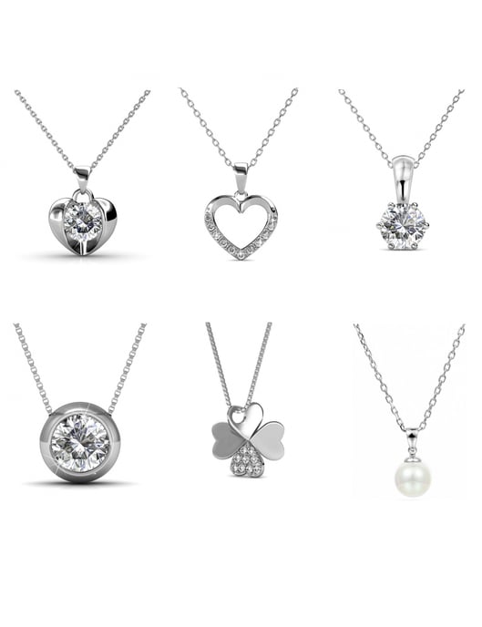 Caja corazón San Valentín - 14 joyas - Plata y Cristal - Image 3