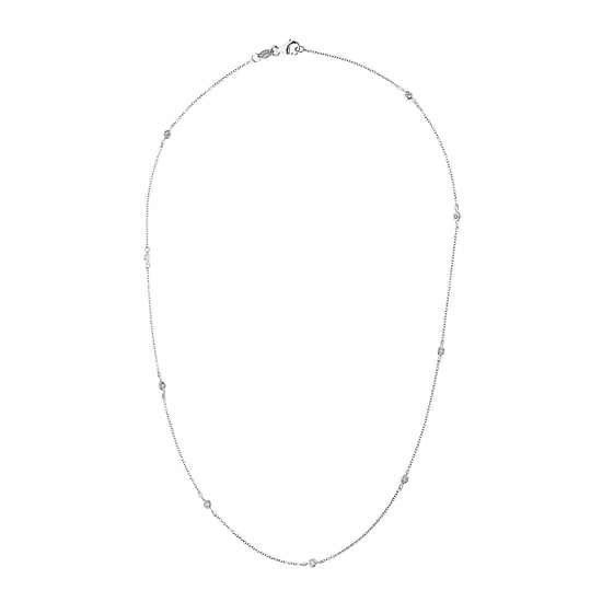 DIADEMA - Necklace Tiffany's - 9 Diamonds - White Gold