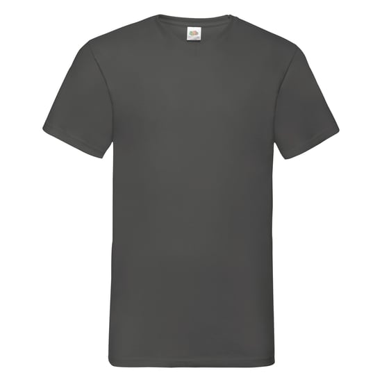Fruit Of The Loom Mens Valueweight V-Neck, Short Sleeve T-Shirt (Light Graphite) - Image 1