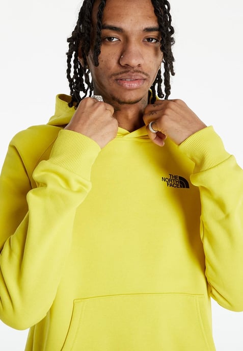 Sudadera con capucha The North Face Mens Reglan Red Box en amarillo - Image 3