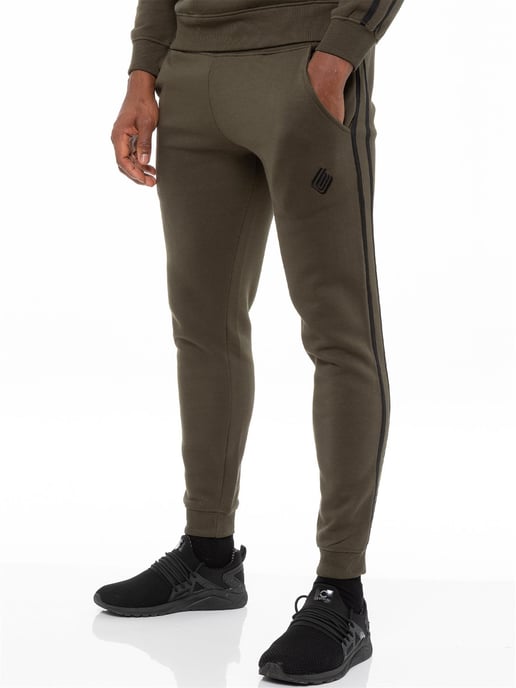 Enzo | Conjunto de Chándal con Capucha y Cinta de Pullover para Hombre - Caqui - Image 5