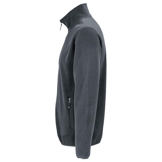 SOLS Mens Factor Recycled Fleece Jacket (Charcoal) - Image 2
