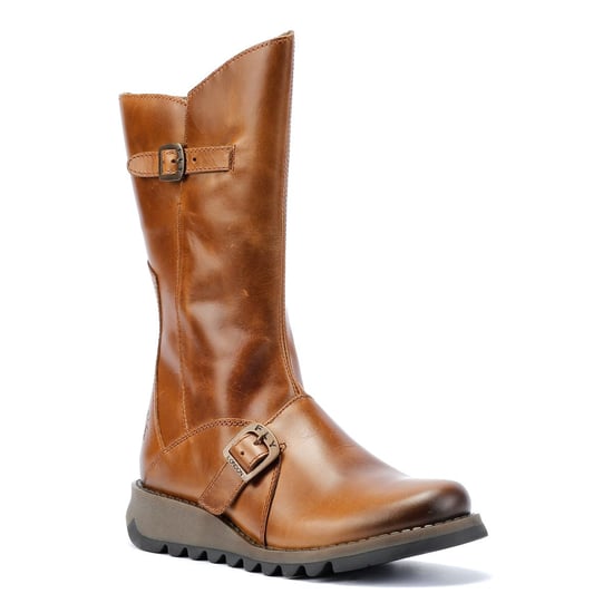 Fly London Mes 2 Leather Women's Camel Boots - Image 2