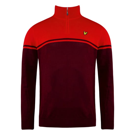 Suéter rojo para hombre de golf lyle & scott croft - Image 1