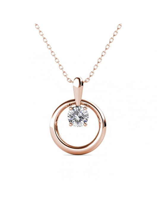 Colgantes Octavia - Oro rosa y cristal - Image 1