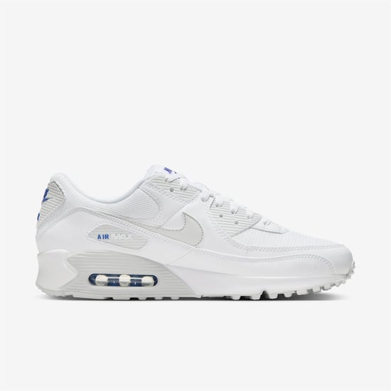 Nike Air Max 90 Men’s Trainers in White/Photon Dust/Game Royal - Image 2