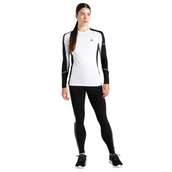 Dare 2B Womens/Ladies Exchange III Base Layer Set (Black/White) - Image 1